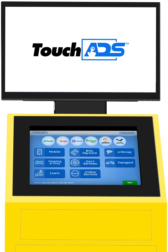 touchpay apm focused in touchads screen